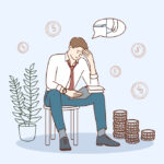 When Your Bank Account Challenges Your Belief: Finding Faith Amid Financial Struggles Financial,Problems,And,Bankruptcy,Concept.,Young,Sad,Depressed,Businessman,Sitting