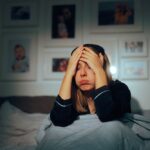 Stressed,Woman,Feeling,Sick,In,The,Morning,With,Headaches.,Unhappy